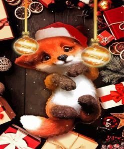 Christmas Fox Diamond Painting