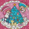 Christmas Little Twin Stars Diamond Painting