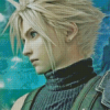 Cloud Strife Side Profile Diamond Painting