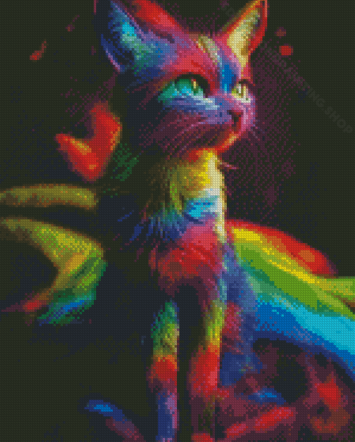 Colorful Cat Diamond Painting