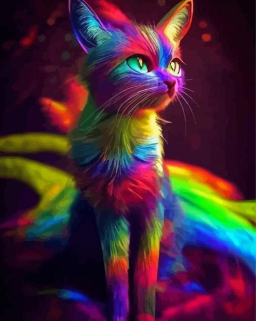 Colorful Cat Diamond Painting