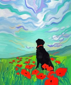 Cool Black Labrador Diamond Painting