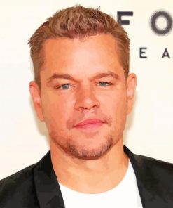 Matt Damon Diamond Painting