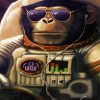 Space Astronaut Chimp Diamond Painting