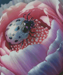 Fancy Pink Bug Diamond Painting