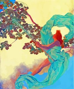 Girl On A Swing Maxfield Parrish Diamond Painting