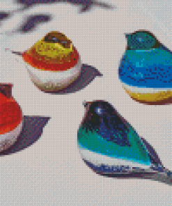 Glass Birds Diamond Painting