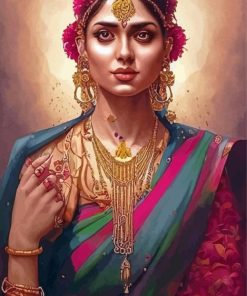 Indian Lady Diamond Painting