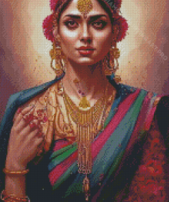 Indian Lady Diamond Painting