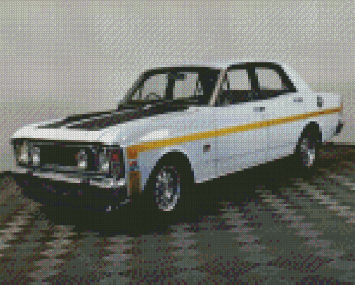 White Ford Xw Car Diamond Painting