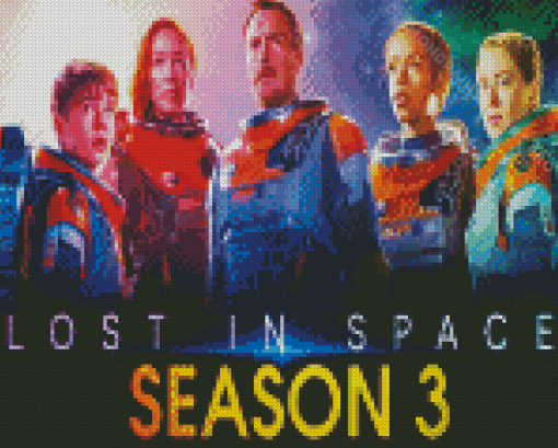 Lost In Space Science Fiction Serie Poster Diamond Painting