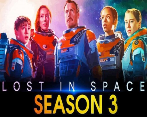 Lost In Space Science Fiction Serie Poster Diamond Painting