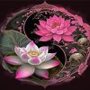 Lotus Yin Yang Diamond Painting