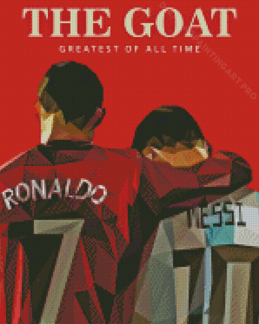 Messi And Ronaldo Diamond Painting