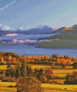 New Zealand Wanaka Lake Landscape Diamond Painting