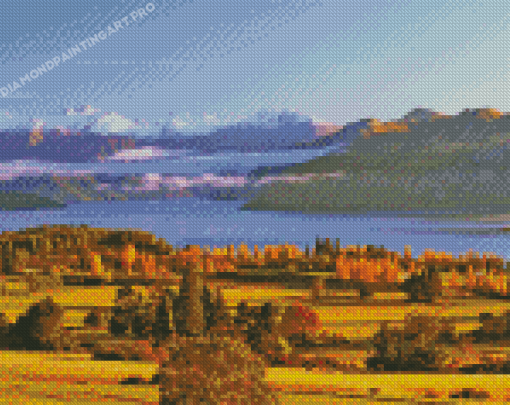 New Zealand Wanaka Lake Landscape Diamond Painting