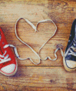 Old Sneakers Love Diamond Painting