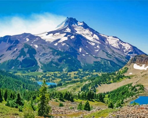 Pacific Crest Trail National Park Nature Scene Diamond Painting