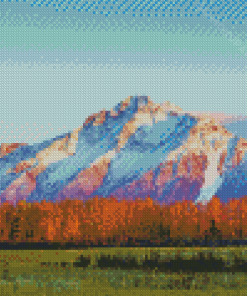 Pioneer Peak Sunset Diamond Painting