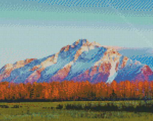 Pioneer Peak Sunset Diamond Painting