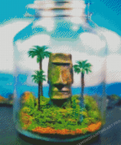 Plant In Jar Art Diamond Painting