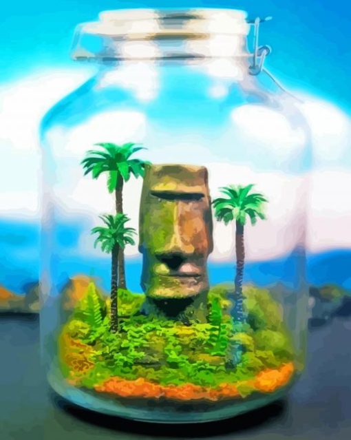 Plant In Jar Art Diamond Painting