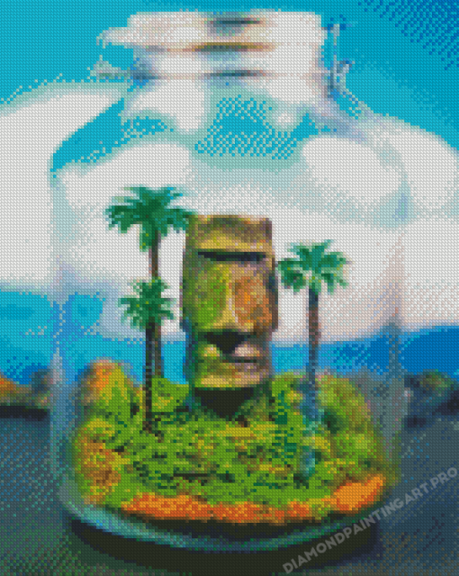 Plant In Jar Art Diamond Painting