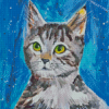 Tabby Kitten Art Diamond Painting