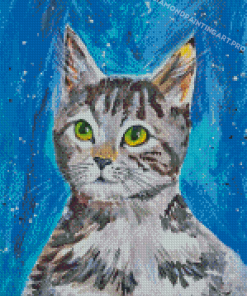 Tabby Kitten Art Diamond Painting