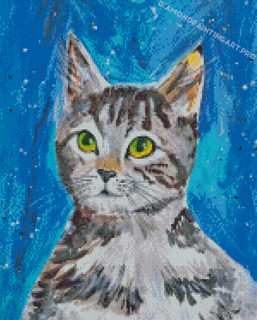 Tabby Kitten Art Diamond Painting