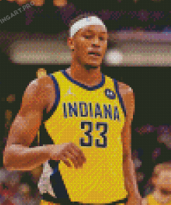 The Basketballer Myles Turner Diamond Painting