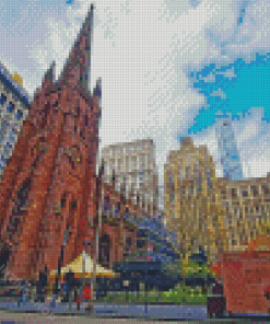 Trinity Church NY USA Diamond Painting