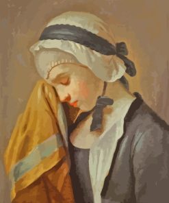 Vintage Woman Crying Diamond Painting