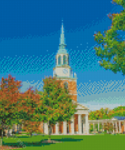 Wake Forest University Building Diamond Painting