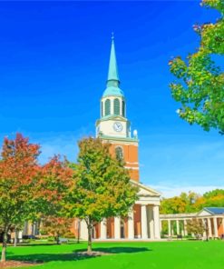 Wake Forest University Building Diamond Painting