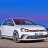 White Golf Gti Car Diamond Painting