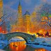 Winter Central Park New York Diamond Painting