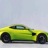 Yellow Aston Martin Vantage Diamond Painting