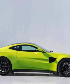 Yellow Aston Martin Vantage Diamond Painting