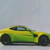 Yellow Aston Martin Vantage Diamond Painting