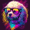 Aesthetic Dog In Glasses Diamond Painting