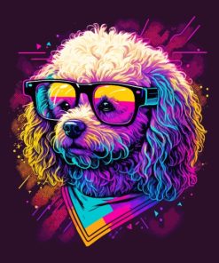 Aesthetic Dog In Glasses Diamond Painting