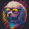 Aesthetic Dog In Glasses Diamond Painting