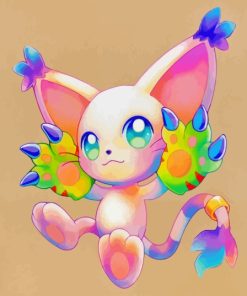 Aesthetic Gatomon Diamond Painting