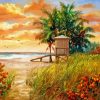 Aesthetic Life Guard Huts Diamond Painting