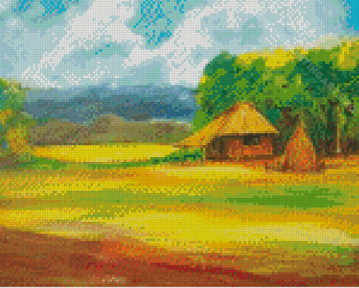 Aesthetic Nipa Hut Diamond Painting