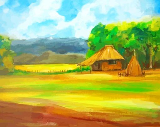 Aesthetic Nipa Hut Diamond Painting