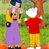 Aesthetic Rupert Bear Diamond Painting