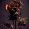 Aesthetic Dark Rose Diamond Painting