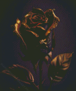 Aesthetic Dark Rose Diamond Painting